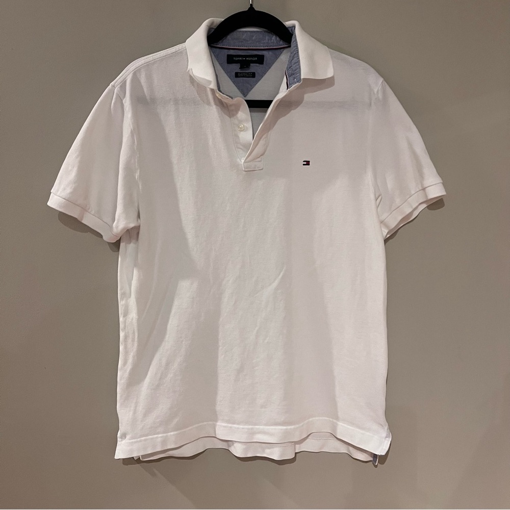 Tommy Hilfiger Classic Fit White Polo